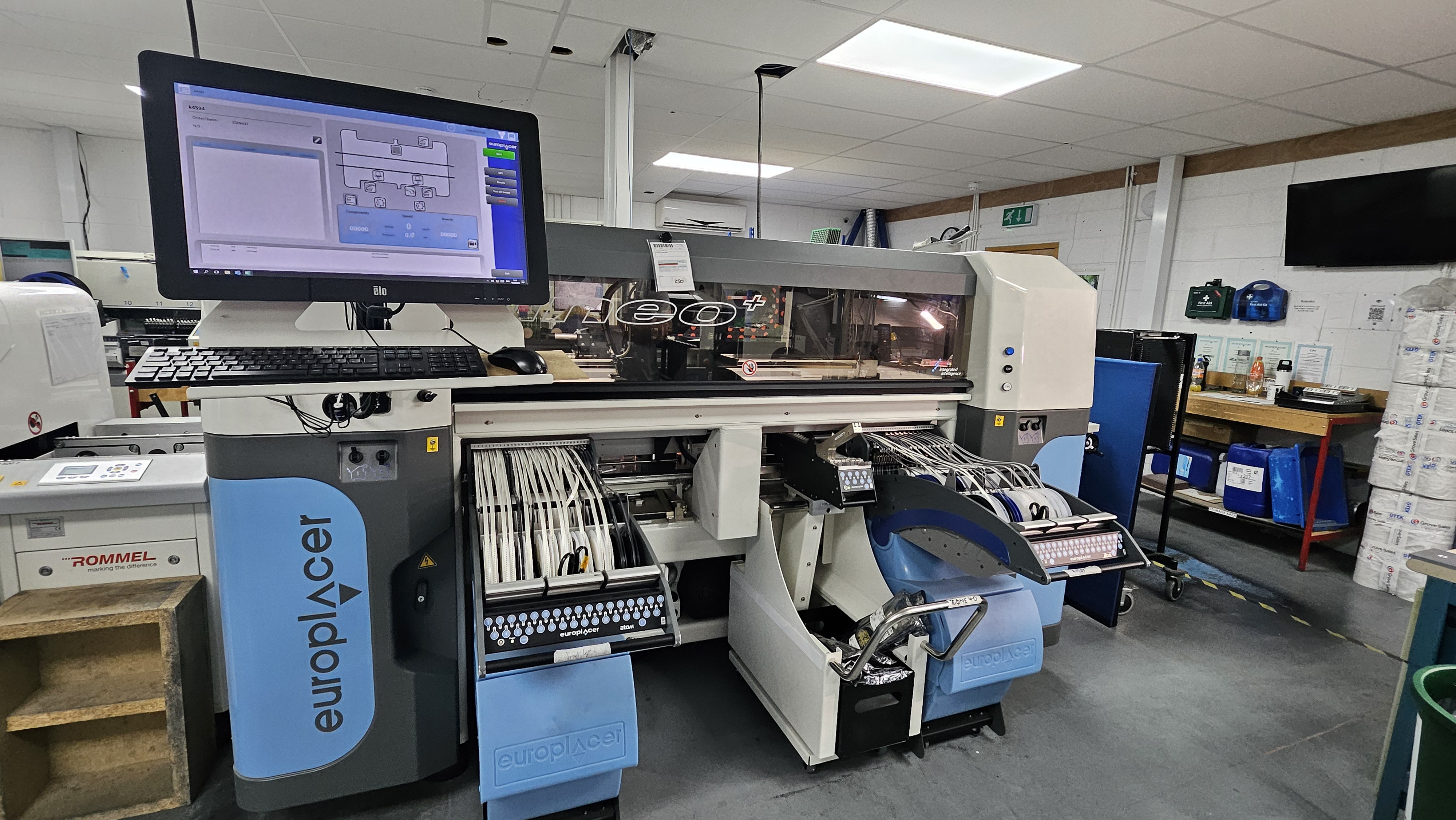 SMT machine in a room